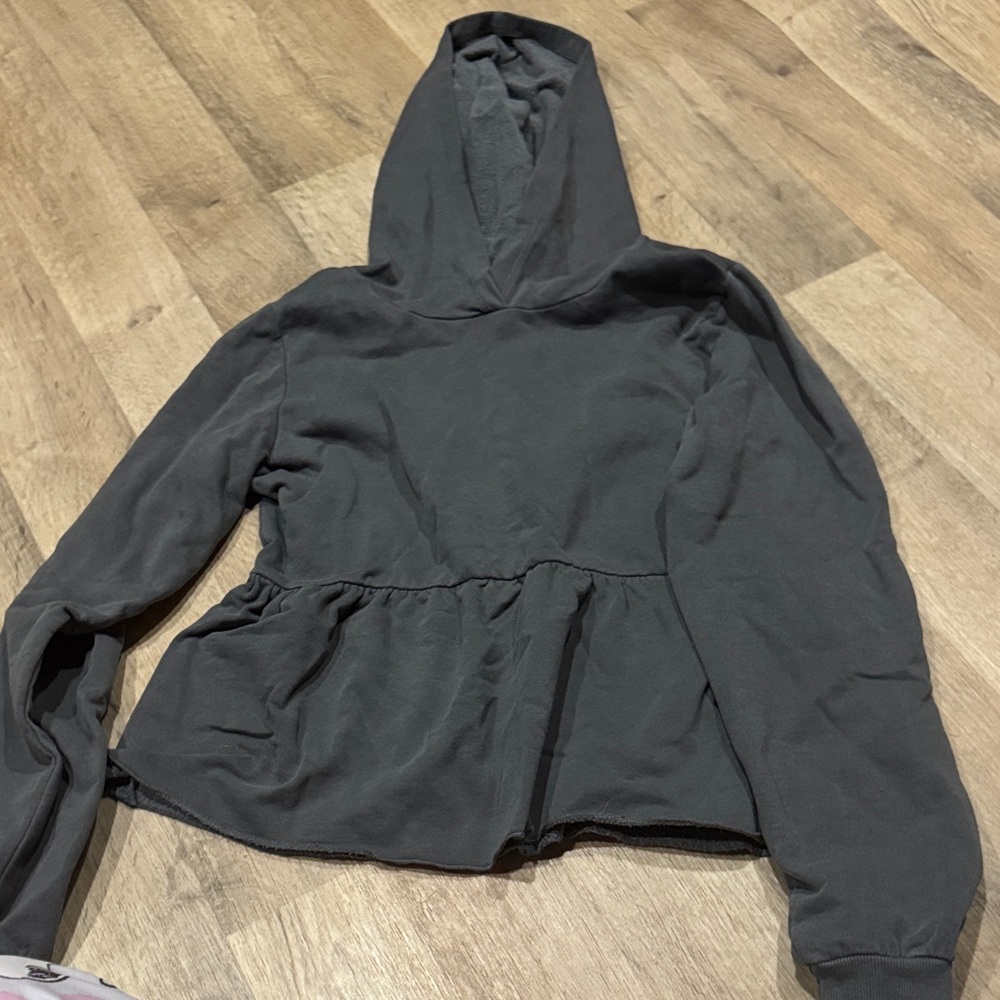 Maurices Charcoal Hooded Top
